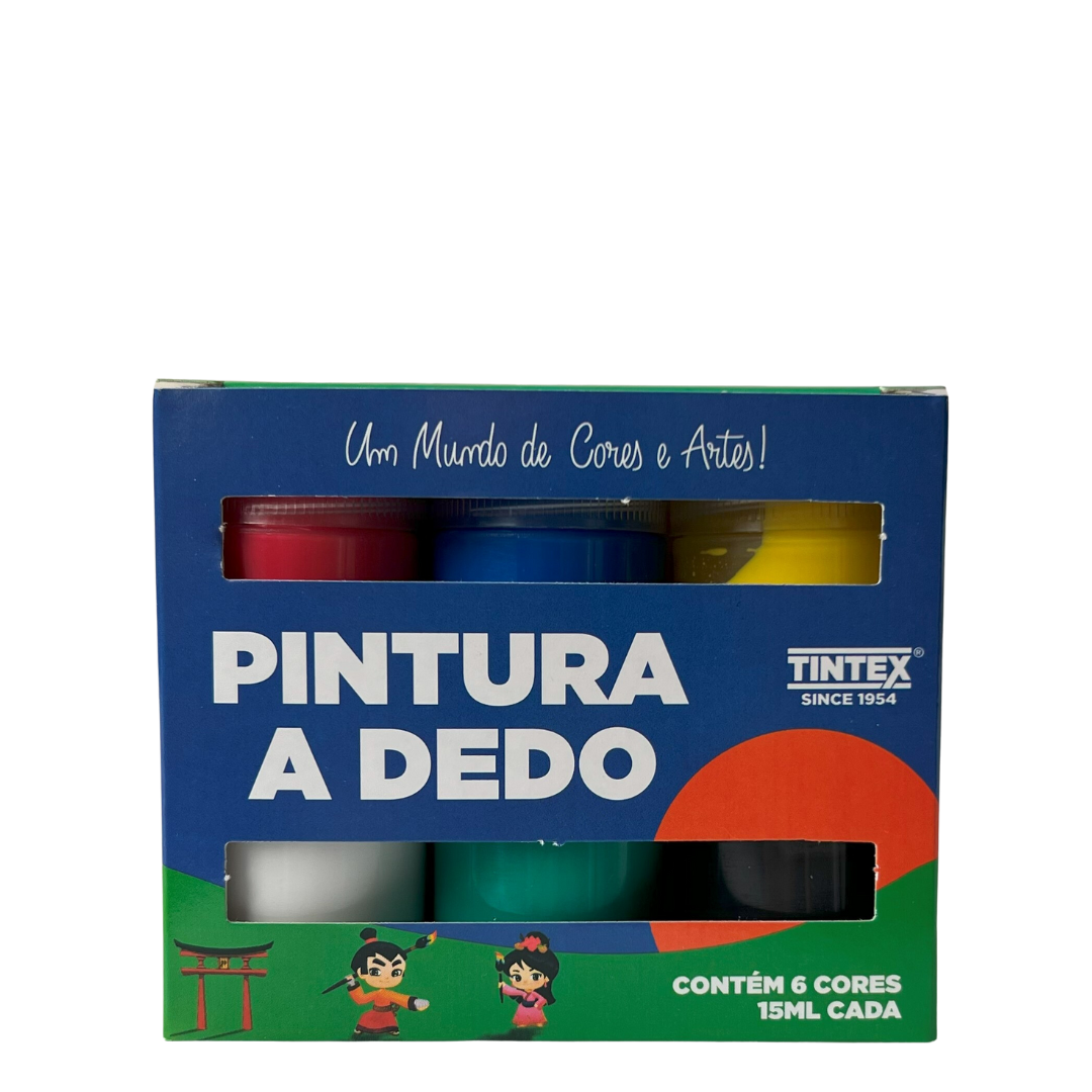 Caixa fechada de pintura a dedo